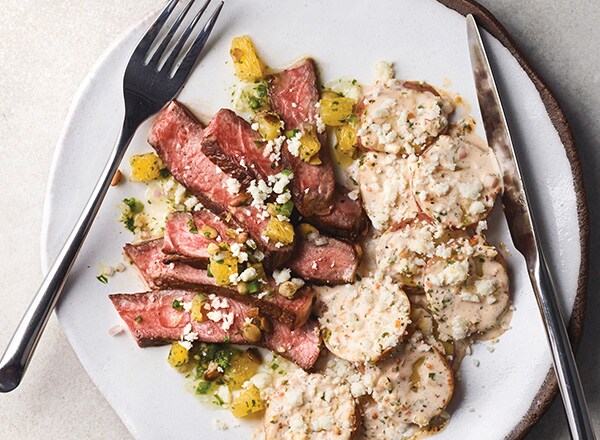 Steaks and Orange Relish 