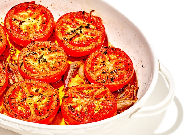 Oven-Roasted Tomatoes with Garlic, Shallots, and Thyme