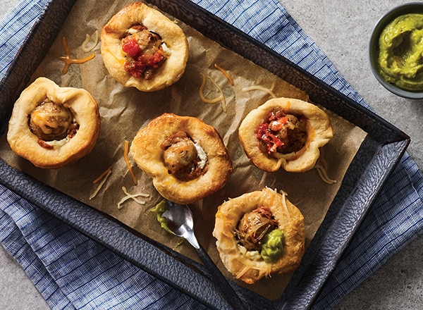 Taco Meatball Cups