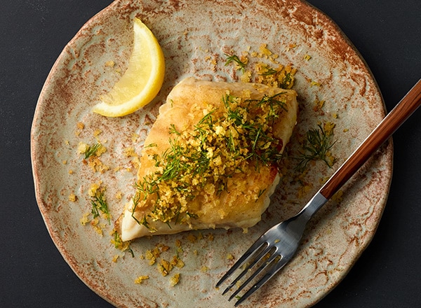 Pan-Seared Red Snapper with Dill Gremolata Bread Crumbs