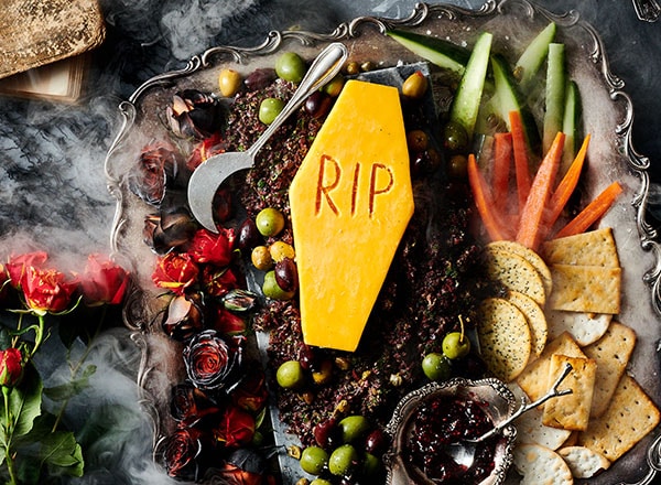 Cheese Board with Olive Tapenade