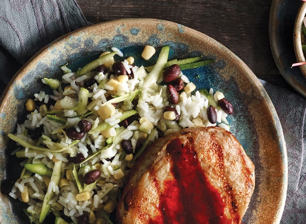 Zucchini and Black Bean Rice