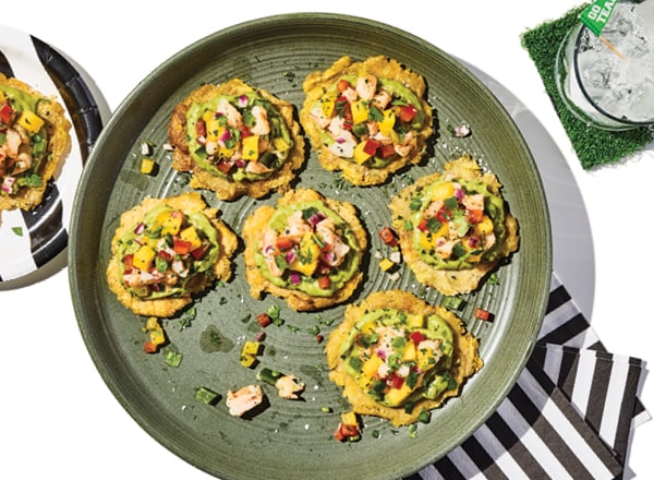 Tostones with Shrimp and Mango 