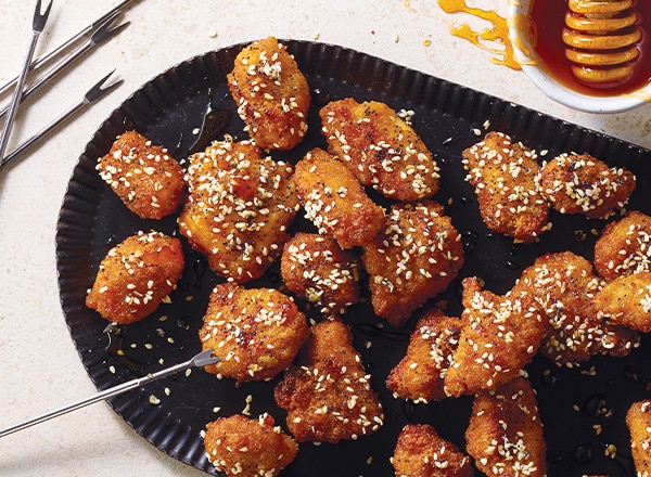 Everything Chicken with Hot Honey Glaze