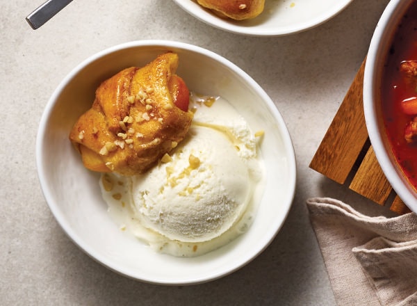 Cinnamon Peach Crescents