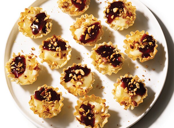 Blackberry-Brie Phyllo Cups