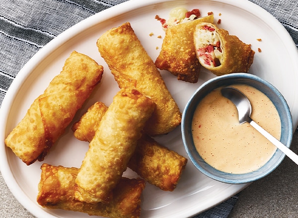 Reuben Egg Rolls