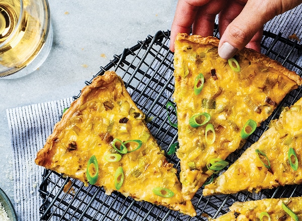 Caramelized Leek Tart with Camembert