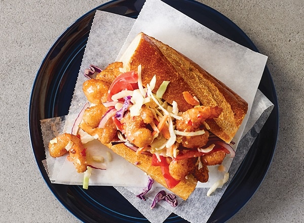 Sweet Chili Shrimp Po&#8217; Boy