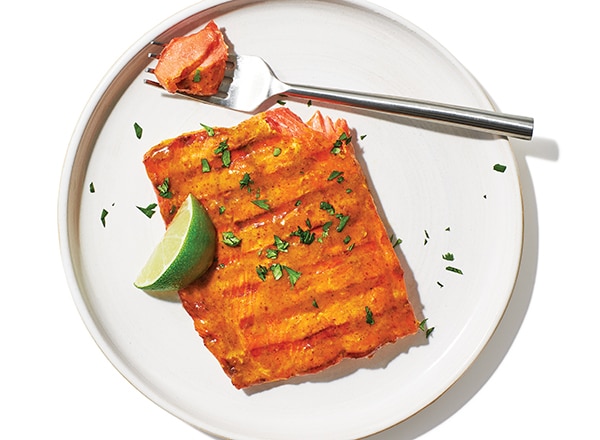 Curry-Mustard Grilled Sockeye Salmon