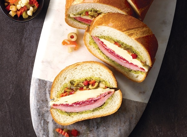 Muffuletta-Style Party Sandwich