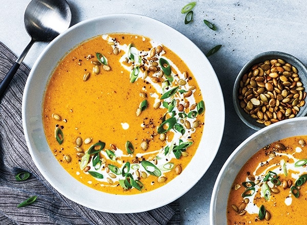 Winter Squash Soup with Toasted Pepitas