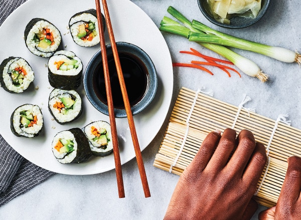 Cauliflower Rice Sushi Rolls