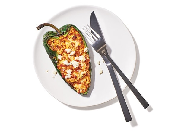 Grilled Cheesy Stuffed Poblanos