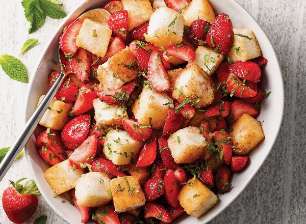 Strawberry Panzanella Salad