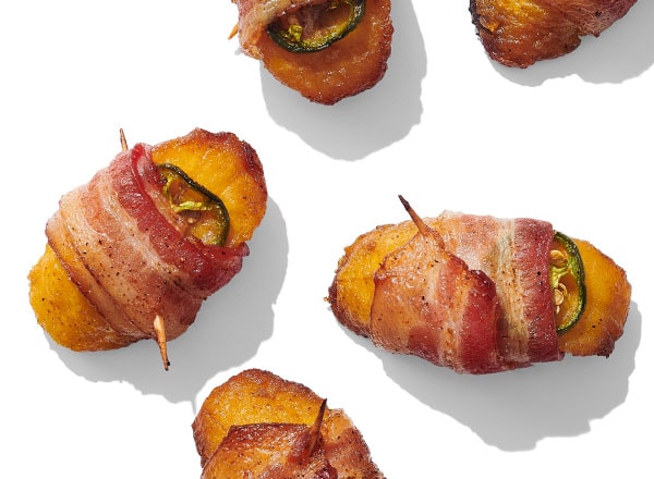 Bacon-Wrapped Spiced Plantains with Jalapeños 