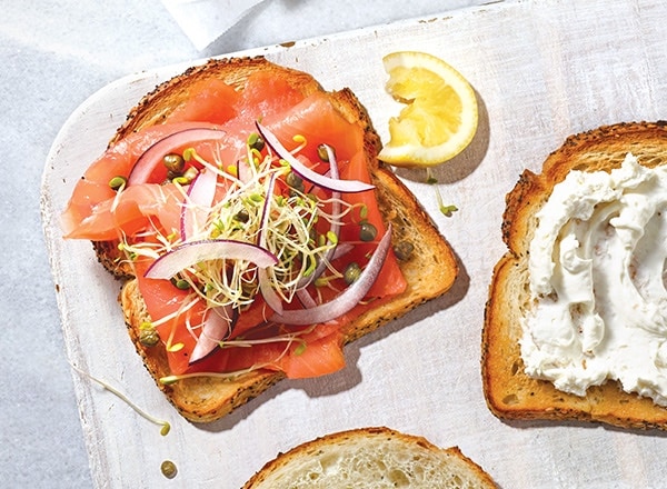 Ultimate Lox and Cream Cheese Sandwiches