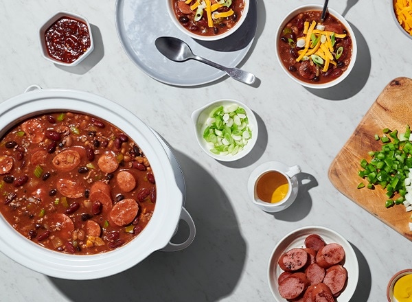 Slow Cooker Beefy Chili Beans