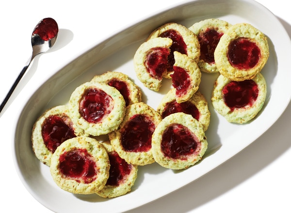Pistachio Thumbprint Cookies