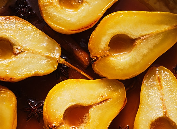 Spiced Poached Pears with Whipped Mascarpone