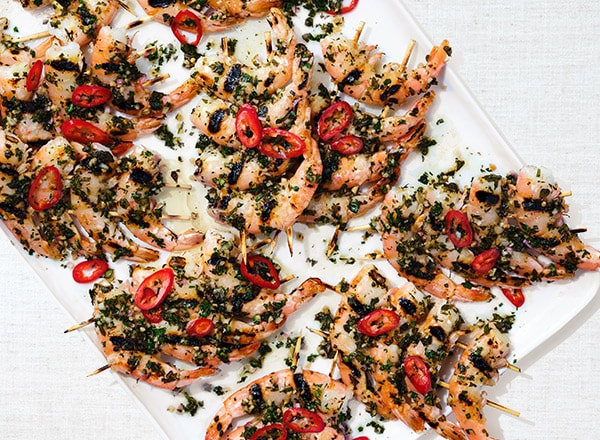 Honey-Brined Grilled Shrimp