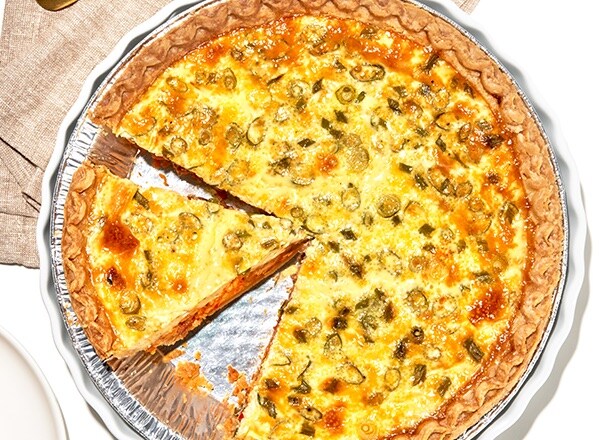 Pimiento Cheese and Bacon Quiche