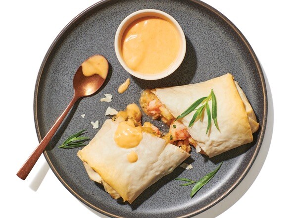 Crispy Sherry-Laced Seafood Strudel