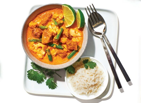 Thai-Style Coconut and Red Curry Pork