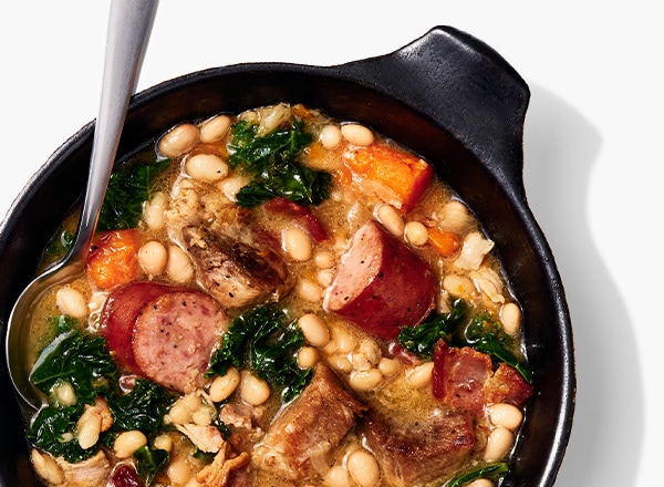 Slow-Roasted Cassoulet-Style Pork with Beans