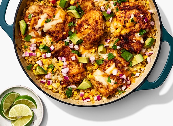 One-Pot Southwest Cheesy Chicken and Rice