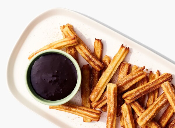 Churros en Freidora de Aire con Salsa de Chocolate Especiada