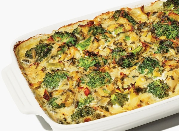 Spinach-Artichoke Broccoli Casserole