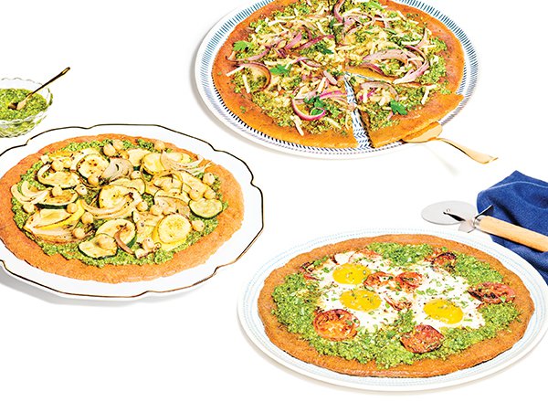 Cauliflower Pizza Trio