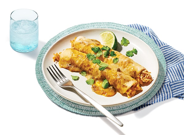 Buffalo-Style Chicken Enchiladas