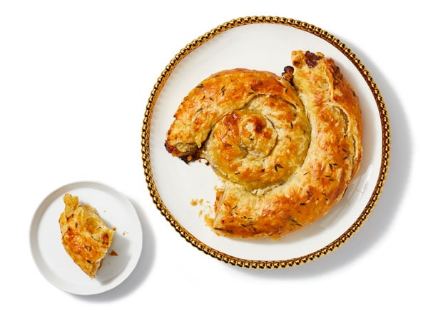 Pull-Apart Gorgonzola and Walnut Puff Pastry