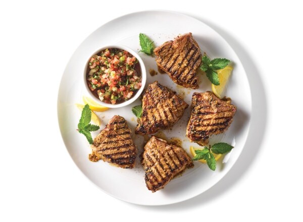 Grilled Lamb Loin Chops with Za'atar-Spiced Salsa