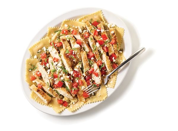 Chicken Piccata and Ravioli