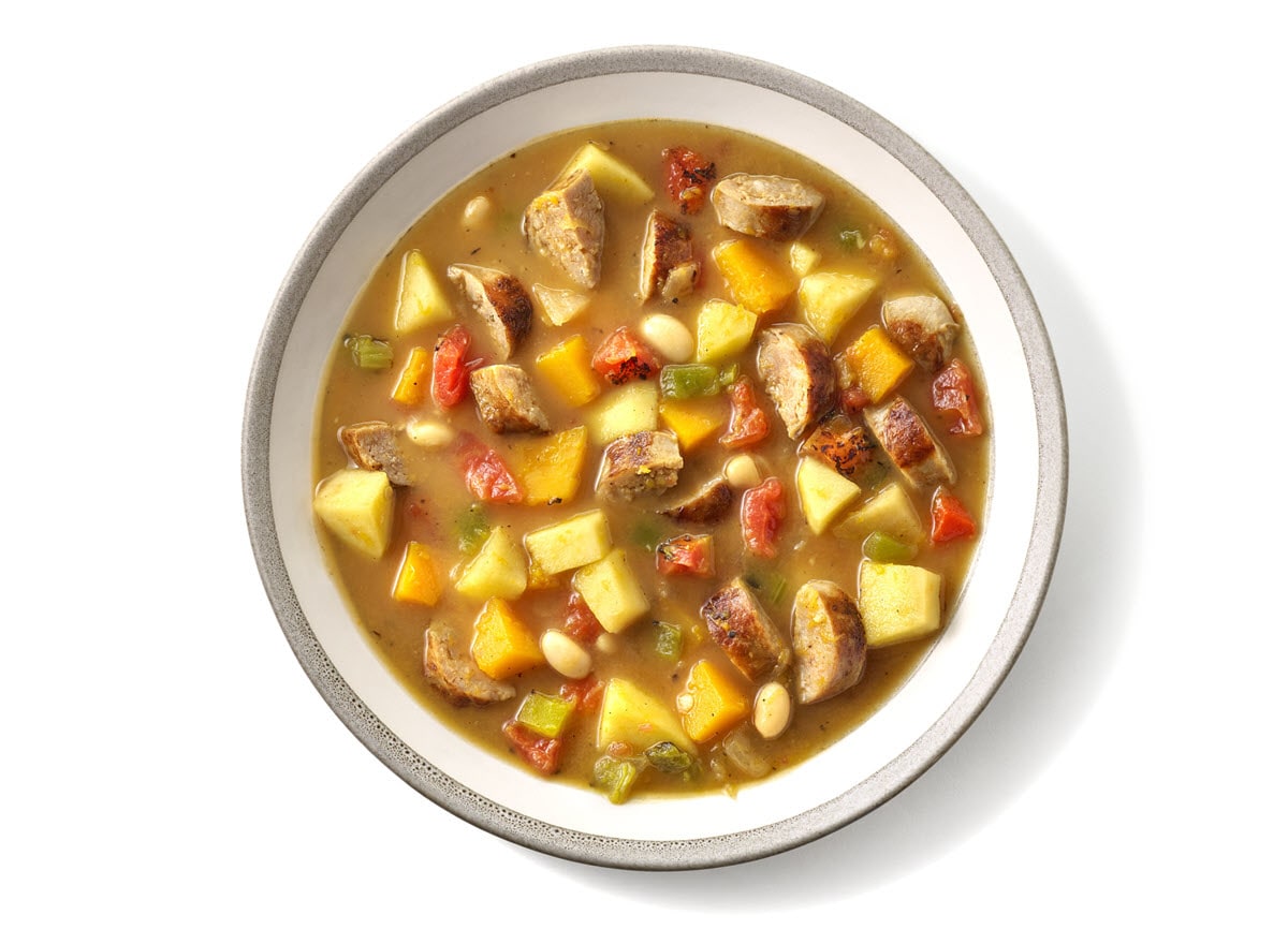 Sausage, Apple, and Butternut Squash Soup