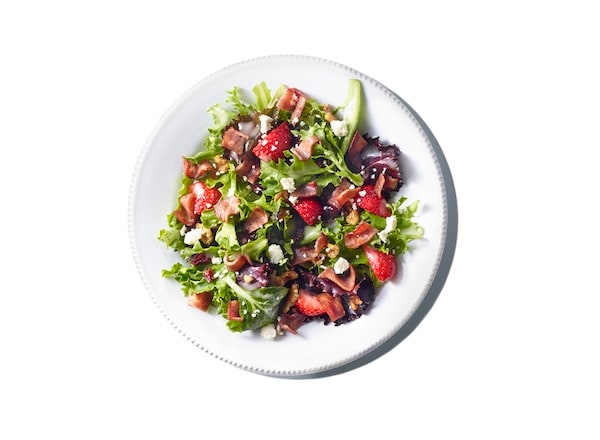 Turkey Bacon and Strawberry Salad