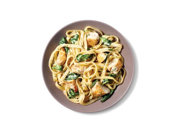 Creamy Lemon-Spinach Pasta with Chicken