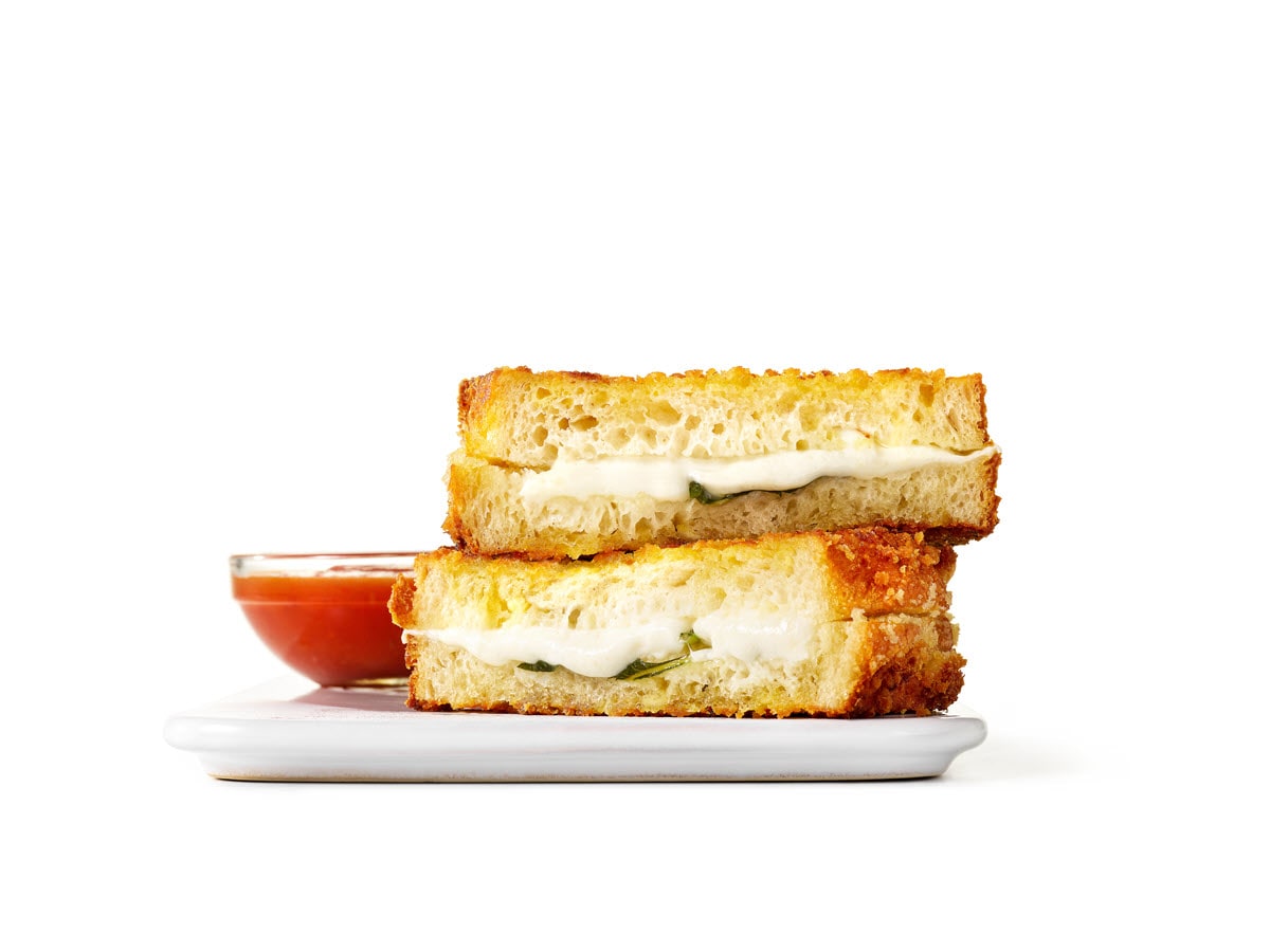 Pan-Fried Mozzarella Sandwiches