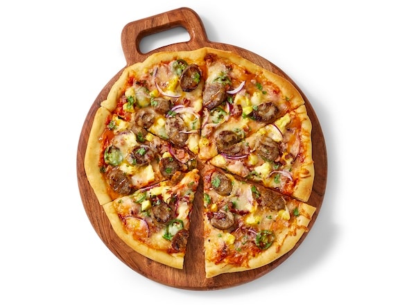 Spicy Pineapple-Sausage Pizza