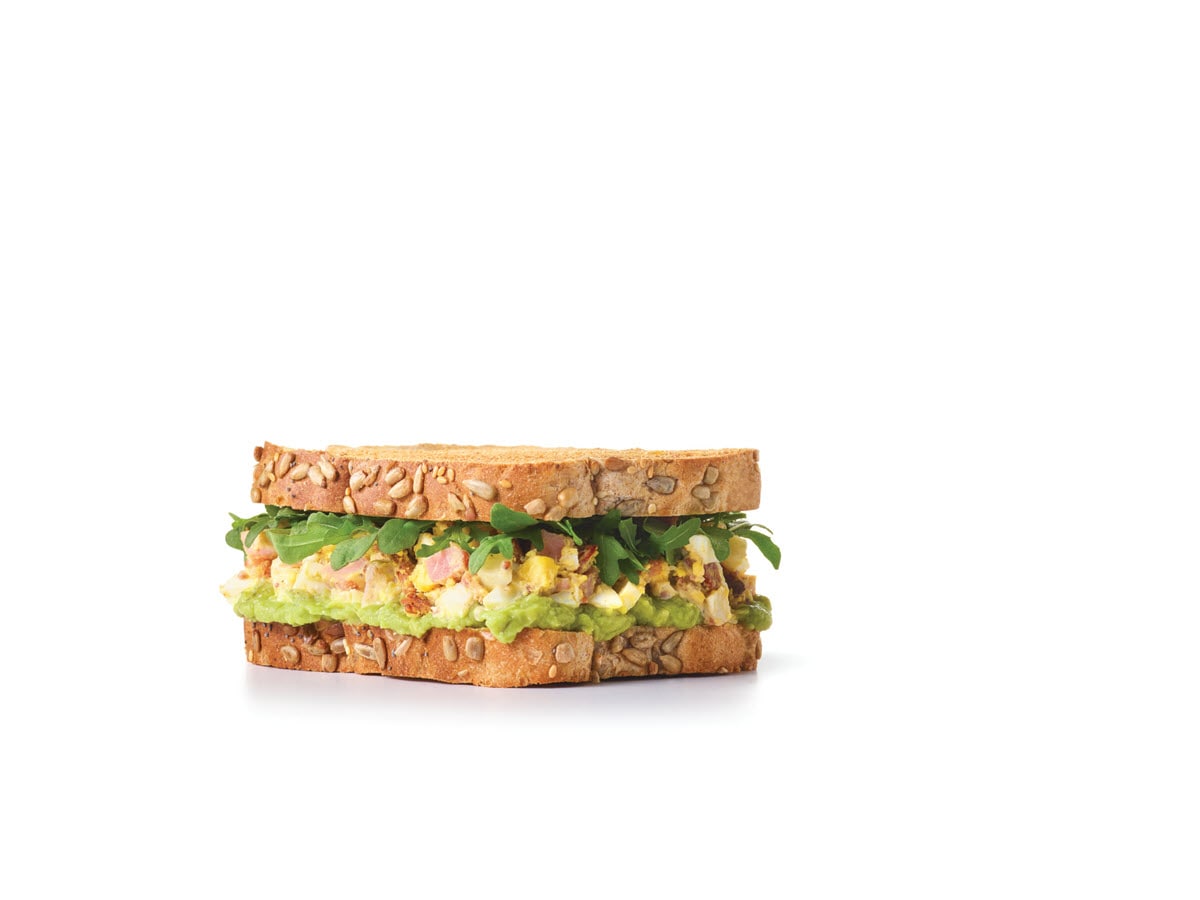 Ham and Egg Salad Sandwiches