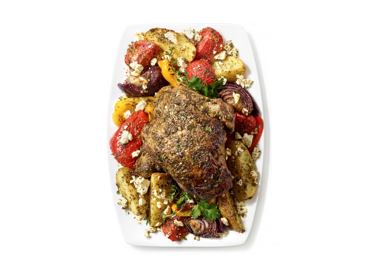 Roasted Greek-Style Lamb and Vegetables