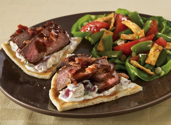 Steak and Potato Flatbreads