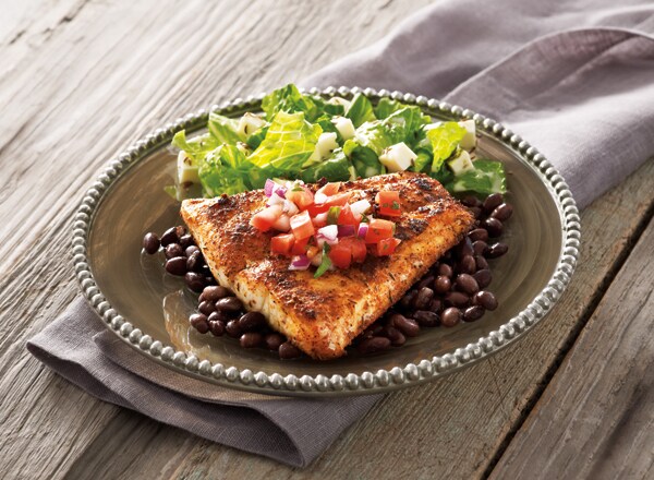 Blackened Fish with Tarragon Salsa