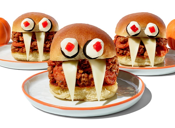 Vampire Sloppy Pizza Sliders