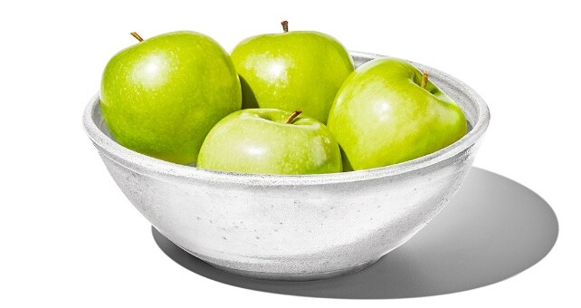 bowl of green apples