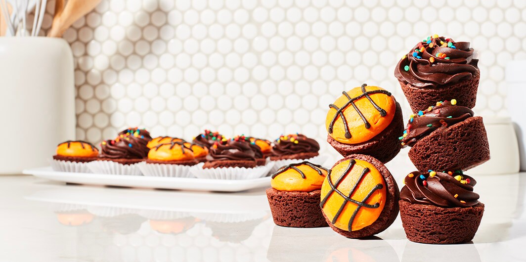 Basketball dessert platter
