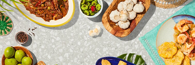 spread of Caribbean food